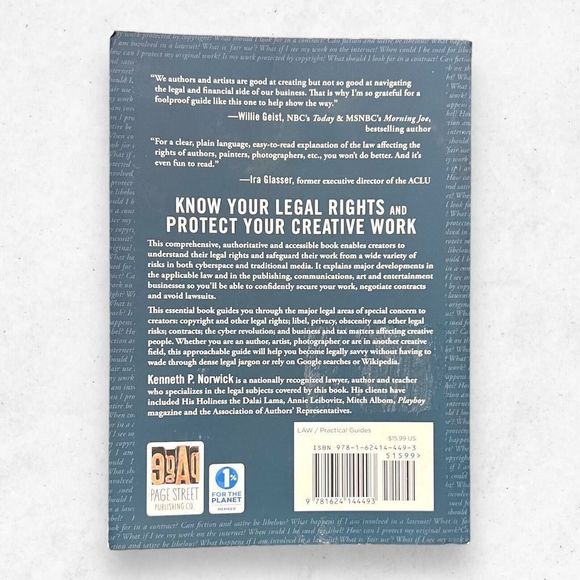 The Legal Guide for Writers Artists and Other Creative People Kenneth P. Norwich - Picture 2 of 4